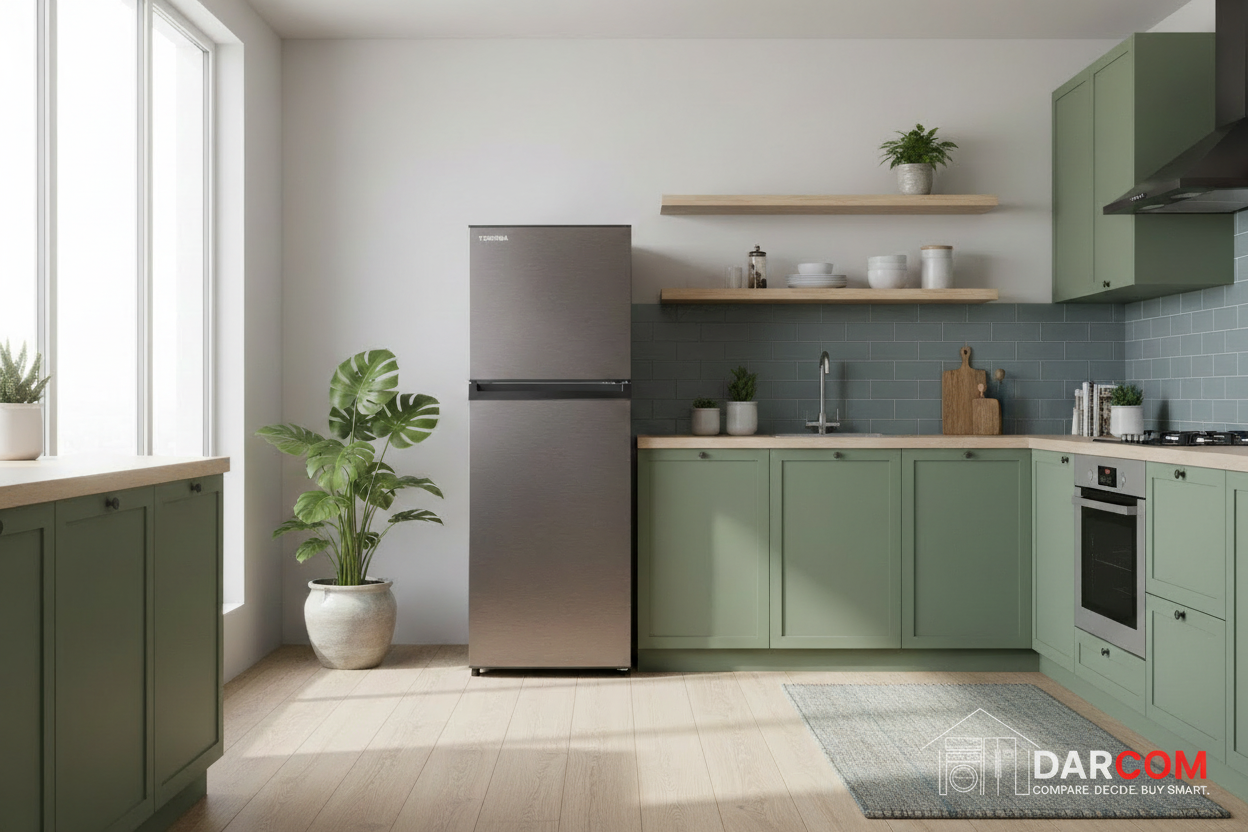Toshiba Refrigerator - Lifestyle with DARCOM Logo
