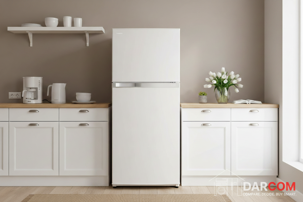 Toshiba Refrigerator Lifestyle with DARCOM Logo