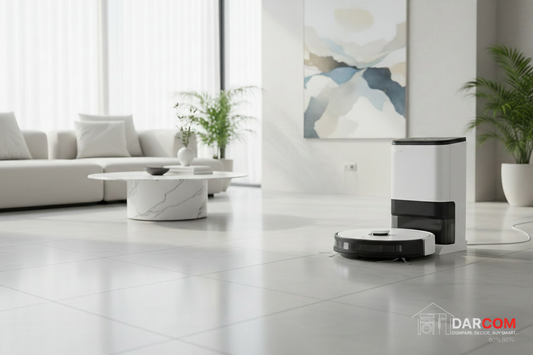 TP-Link Tapo RV30 Plus Lifestyle with DARCOM logo