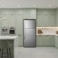 Vestel Inox Silver Refrigerator Luxury Light Green Setting