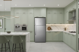Vestel Inox Silver Refrigerator Luxury Light Green Setting