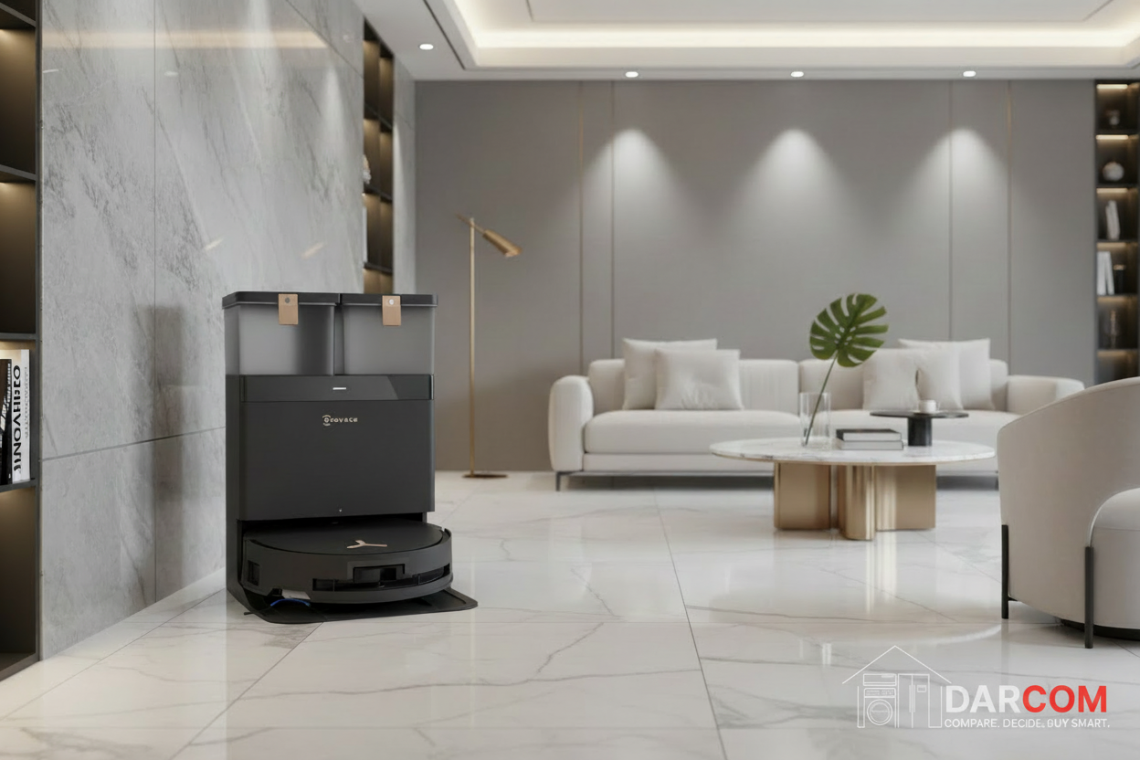 X8 PRO Living Room with DARCOM Logo