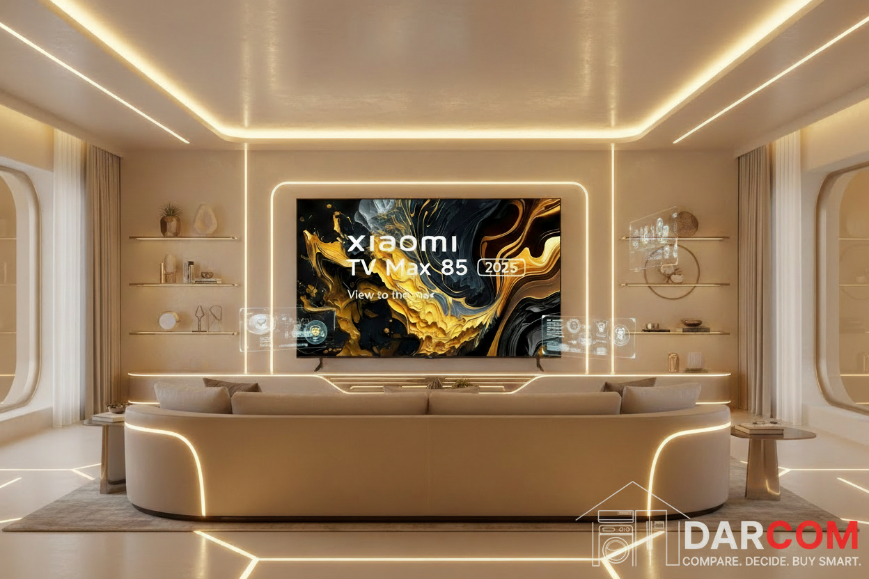 Xiaomi TV with DARCOM logo - Living Room